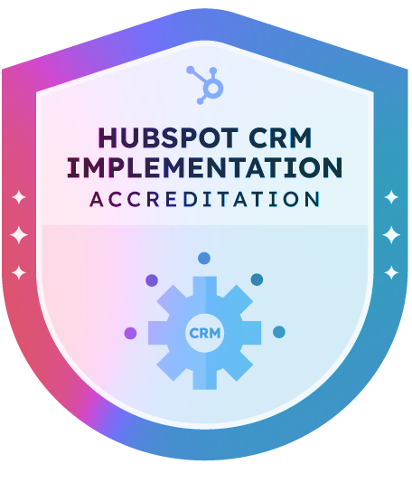 hubspot crm implementation accreditation badge