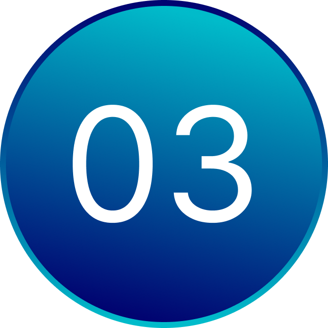 blue teal number 3 graphic