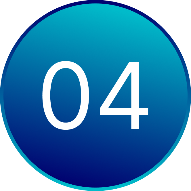 blue teal number 4 graphic